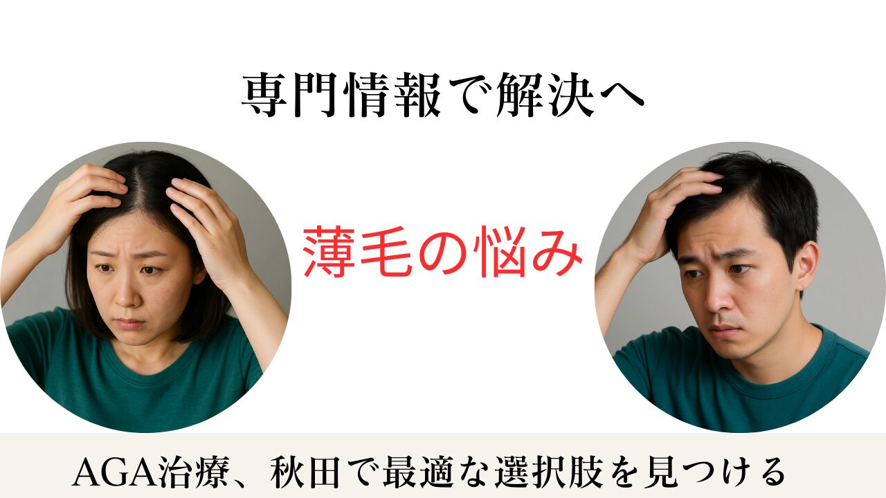 【秋田】AGA・薄毛治療おすすめクリニックの選び方！女性向け情報・費用も解説