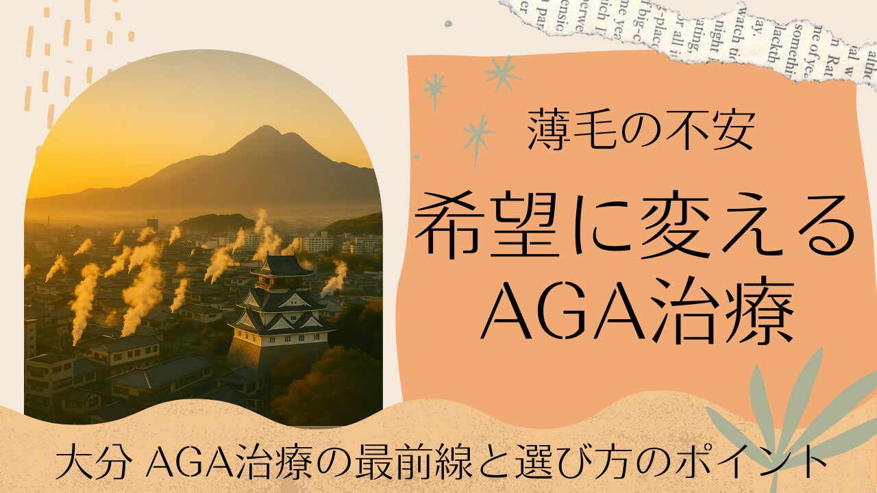 【専門家が解説】大分（+近隣エリア）のAGAクリニック選び：治療法・費用・効果を徹底比較
